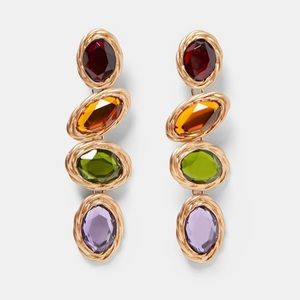 ZARA - Stones Statement Gorgeous Earrings
